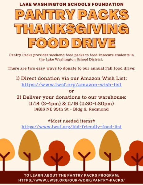 Pantry Packs food drive
